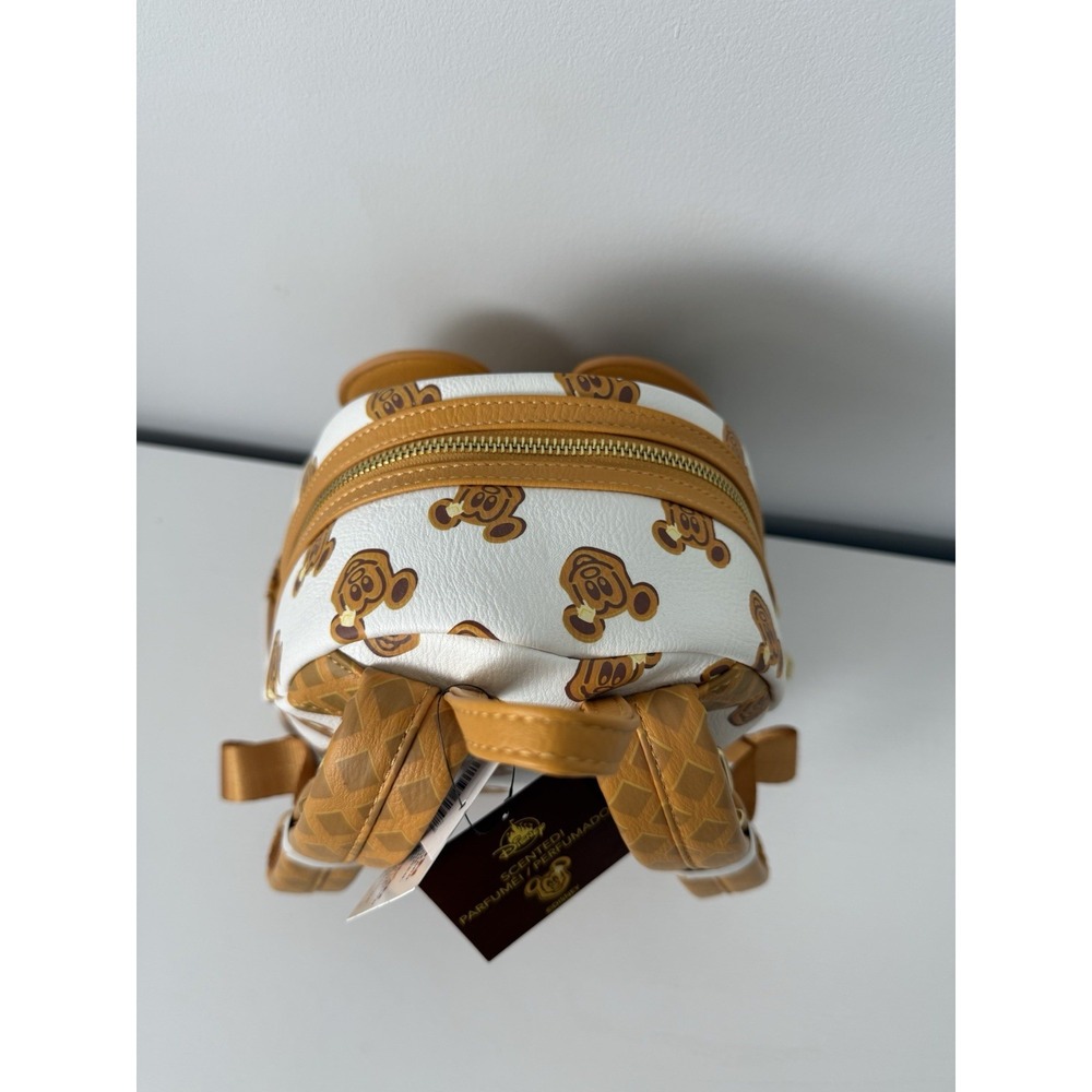 RARE! NEW WITH‎ TAGS! Loungefly Disney Parks Mickey Mouse Waffle Mini Backpack! - Picture 8 of 12